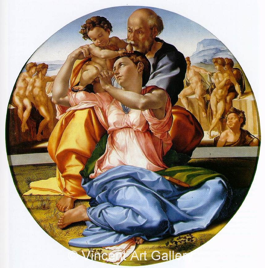 A4486, MICHELANGELO, The Holy Family, Doni Tondo 